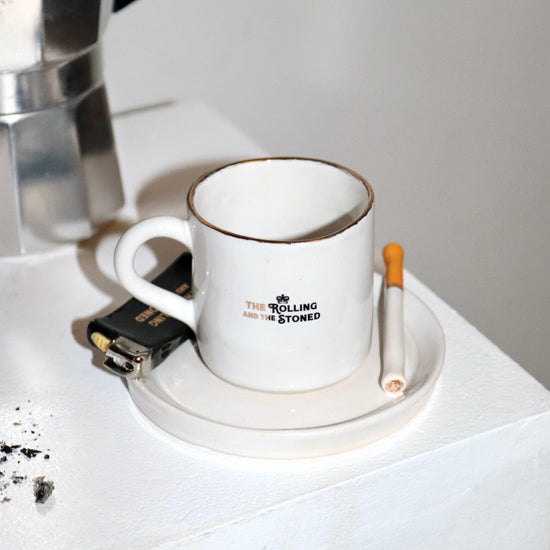 Branded Lighter Espresso Cup Saucer Set
