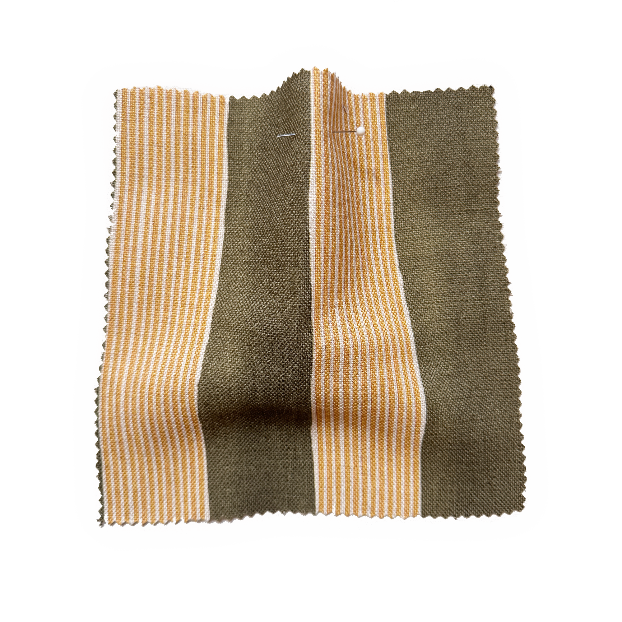 XL New Stripe Fabric - Moss