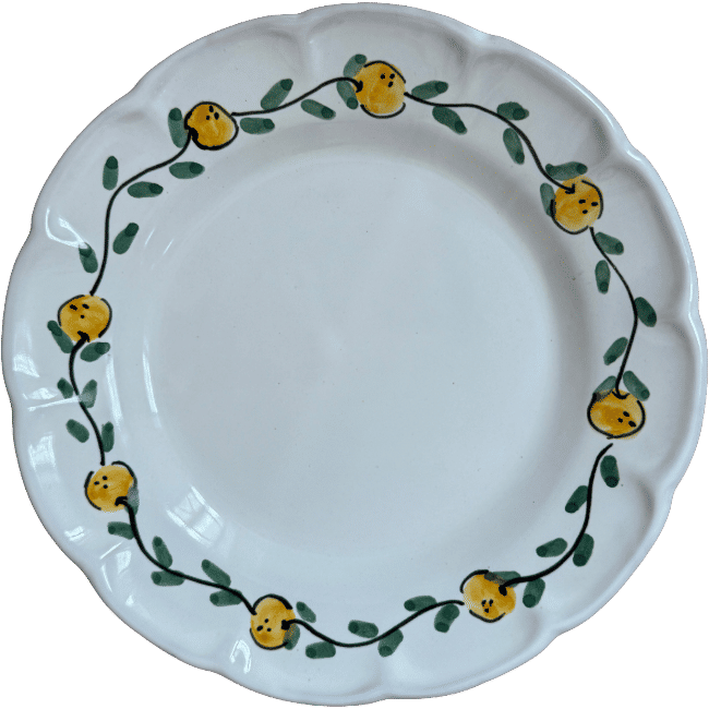 Orange Fruit Dinner Plate 25 cm