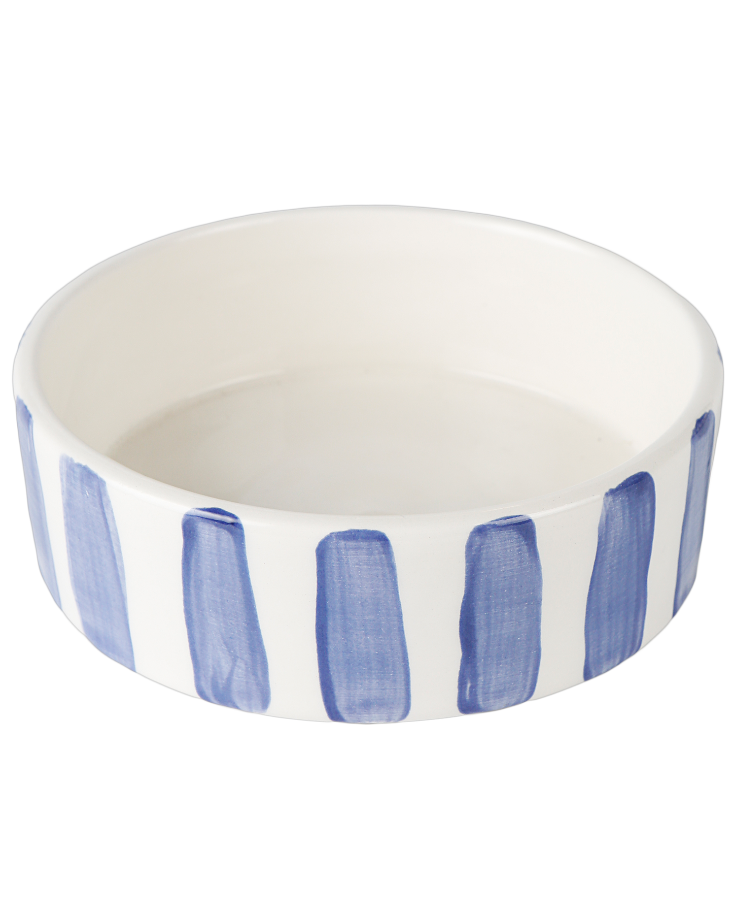 Blue Stripes Dog Bowl