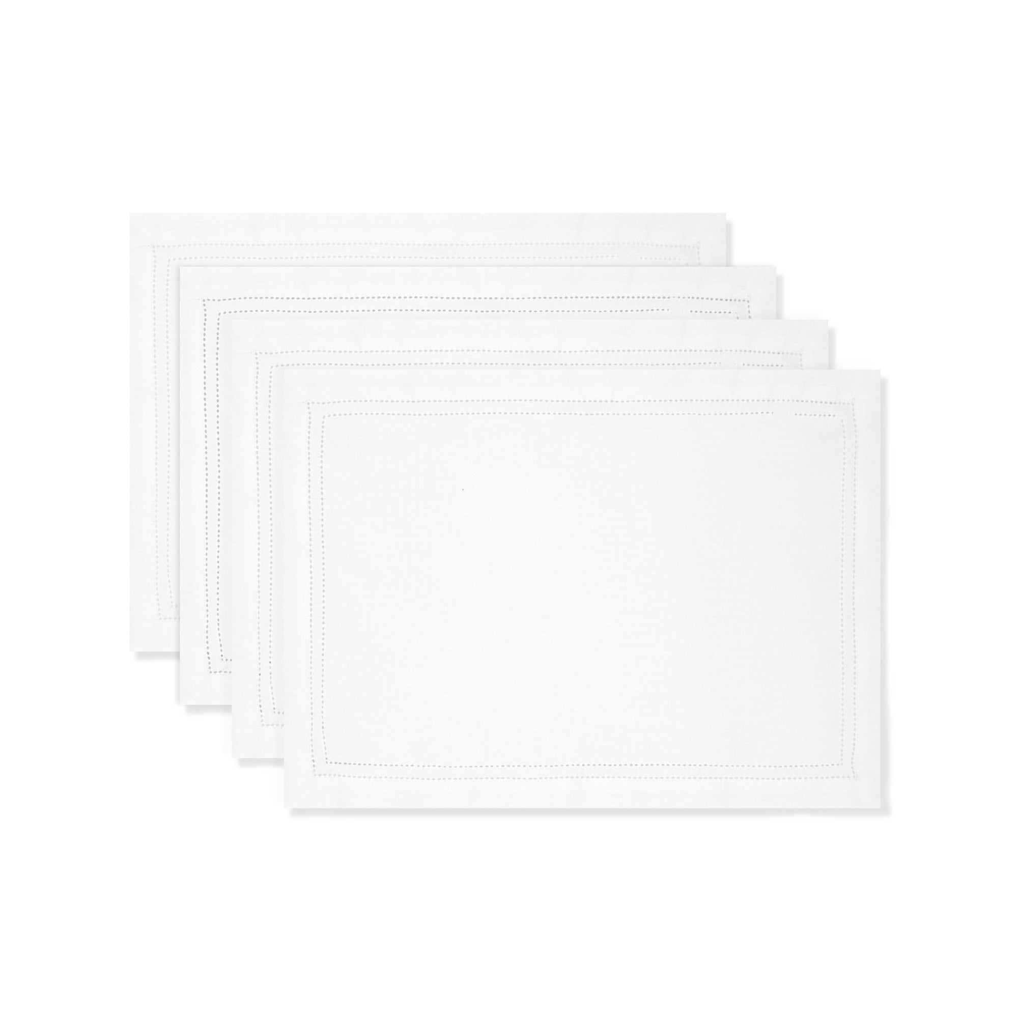 Set of Double Hemstitch Edge Placemats