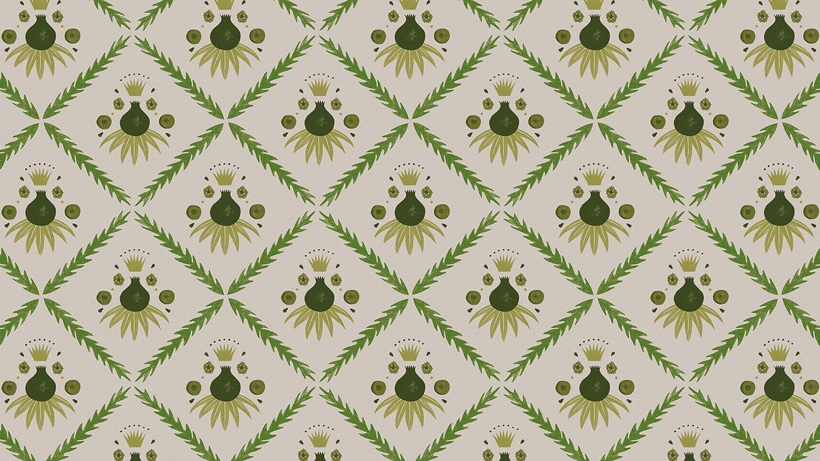 Pome Wallpaper, Moss, Roll