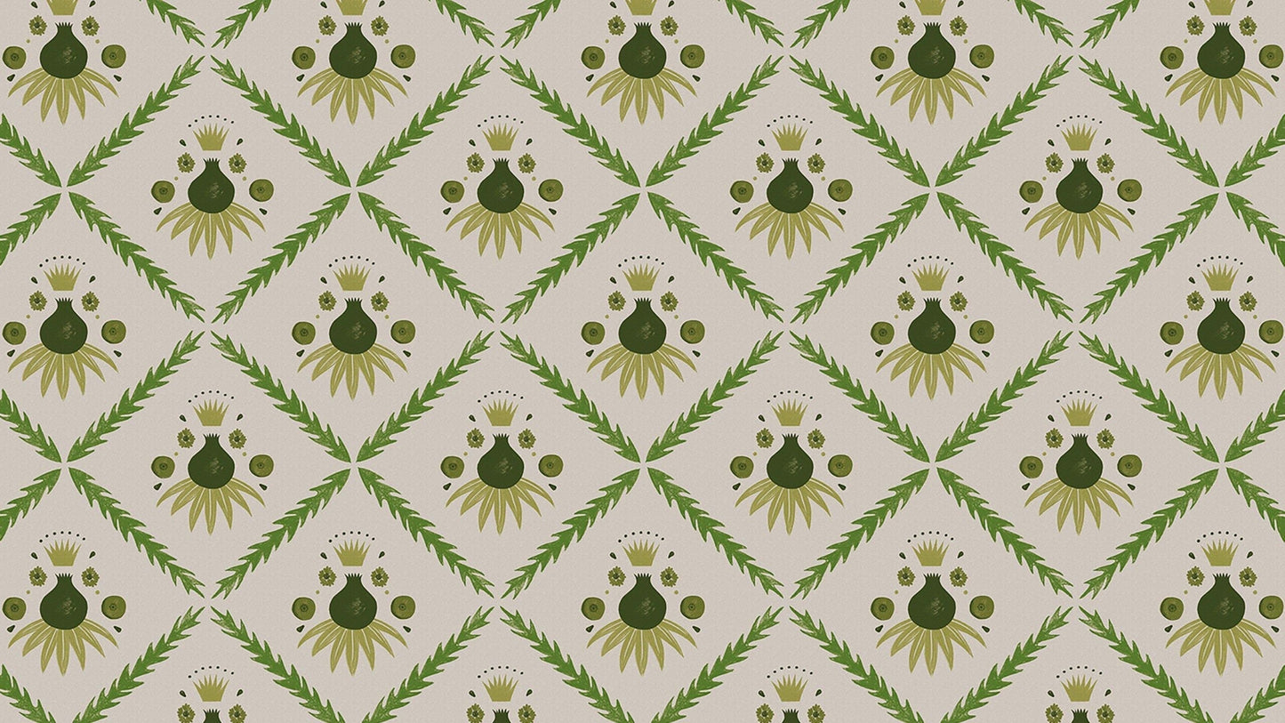 Pome Wallpaper, Moss, Roll