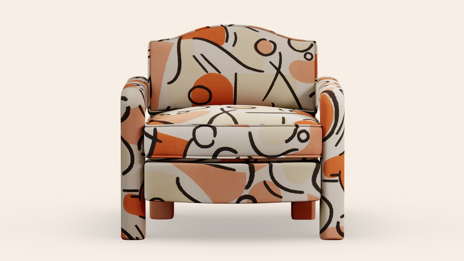 Elio Armchair, Tangerine