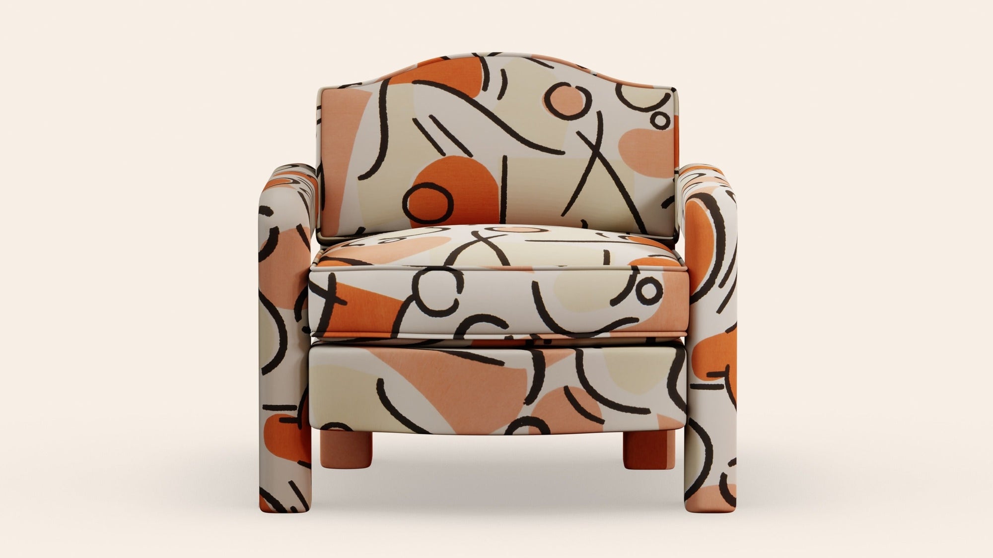 Elio Armchair, Tangerine