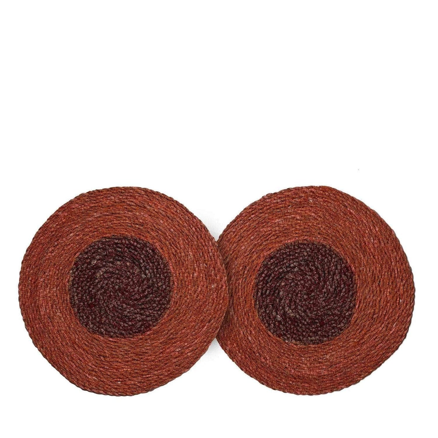 Seagrass Placemats Set of 2 - Red / Bordaux