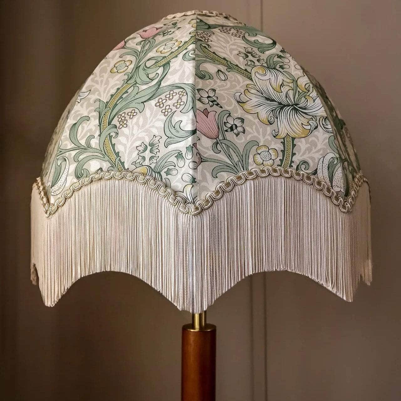 Golden Lily Lampshade - Linen/Blush