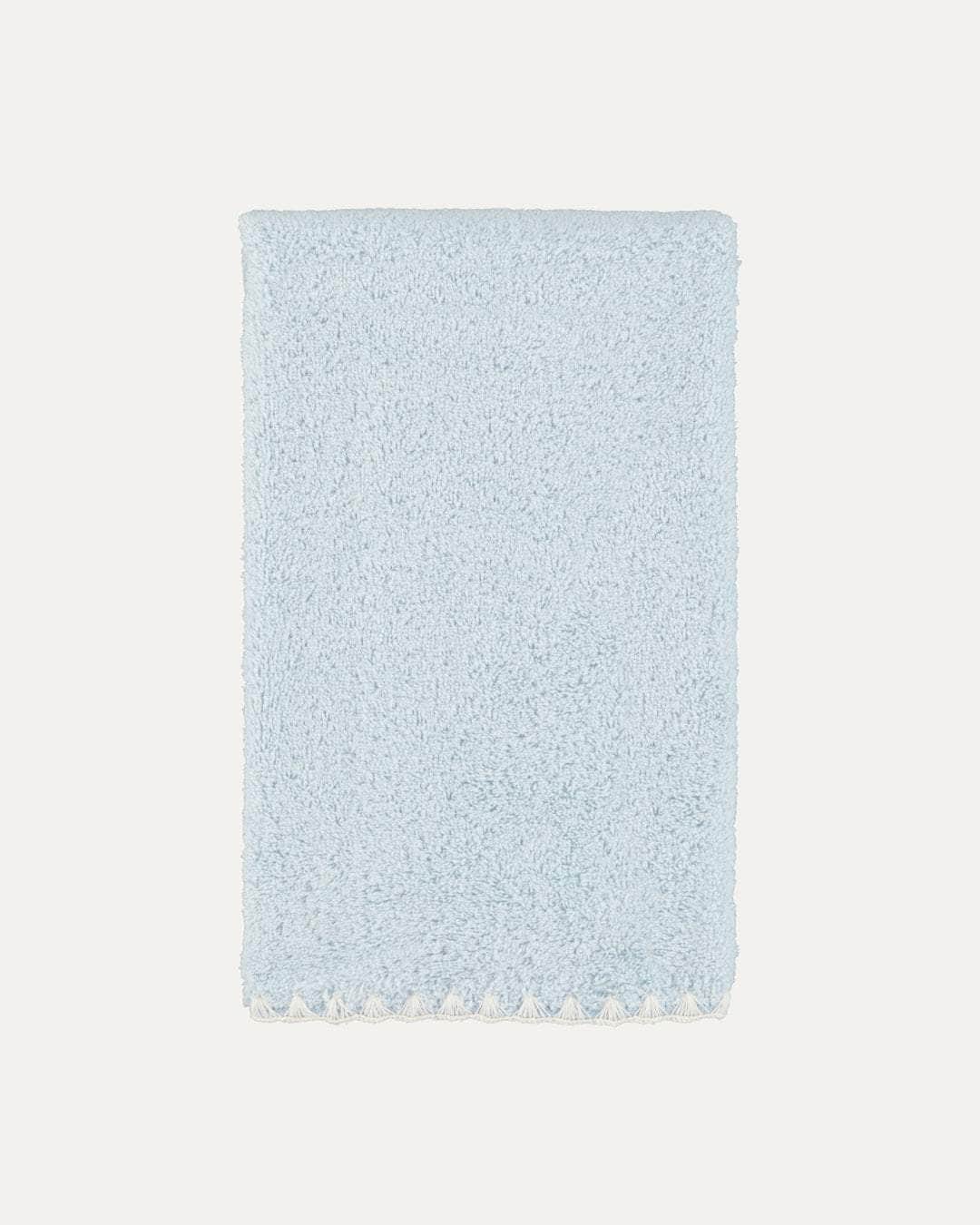 Blue and White Shell Bath Towel