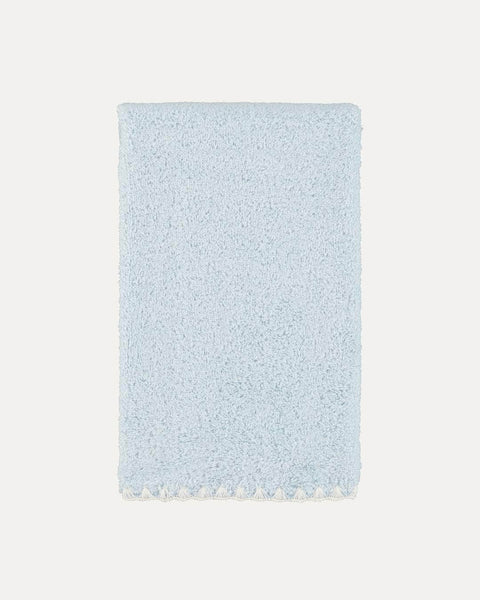 Blue and White Shell Bath Towel