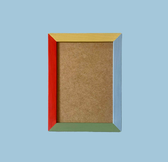 Painted Wood Picture Frame | Primary Colours