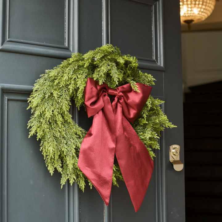 Conifer Cypress - Faux Christmas Wreath