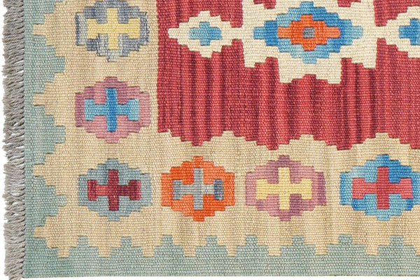 Gashgai Kilim · Hand-woven – Multicolored, 240x61 cm
