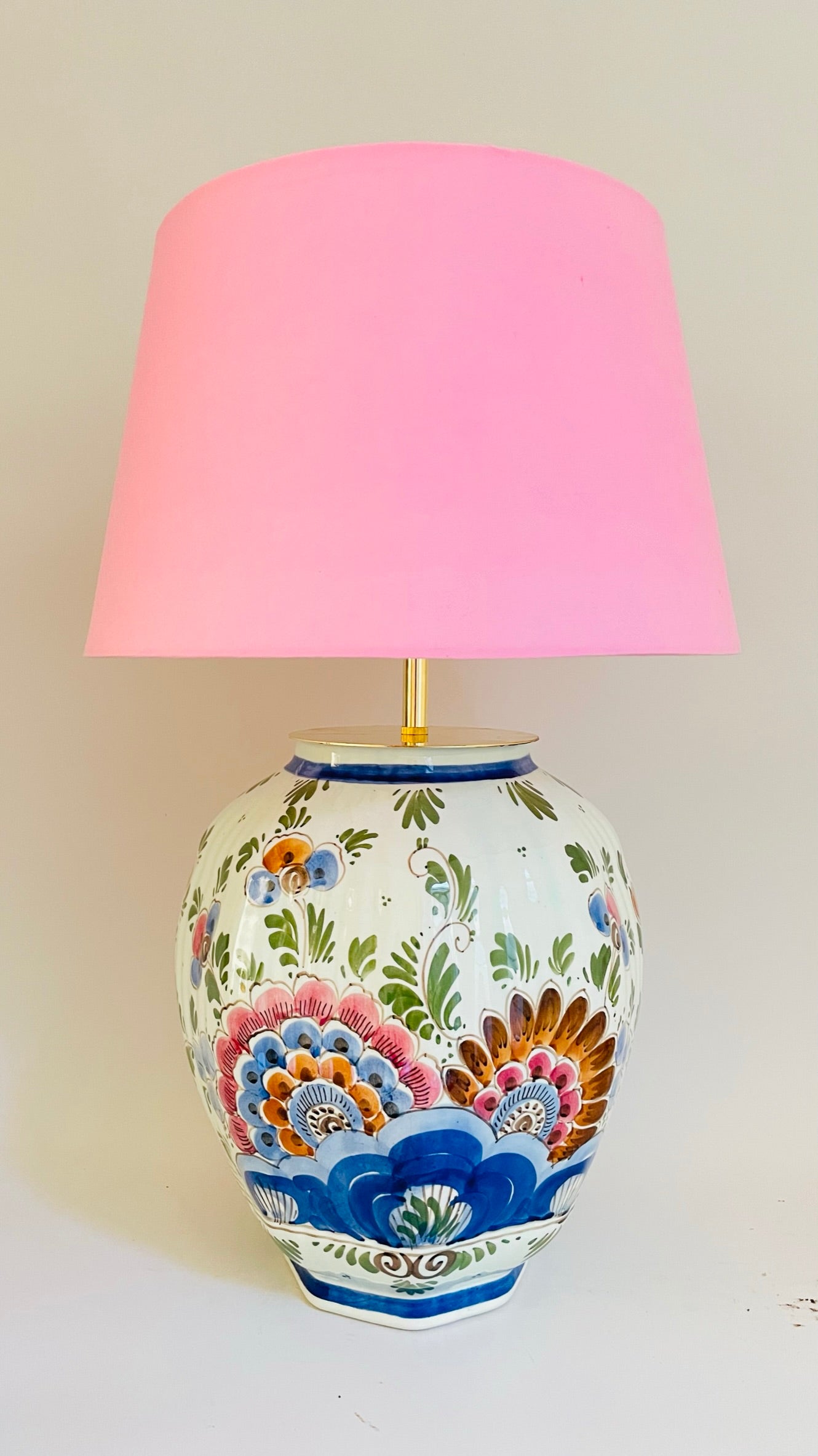 Antique Delft Lamp