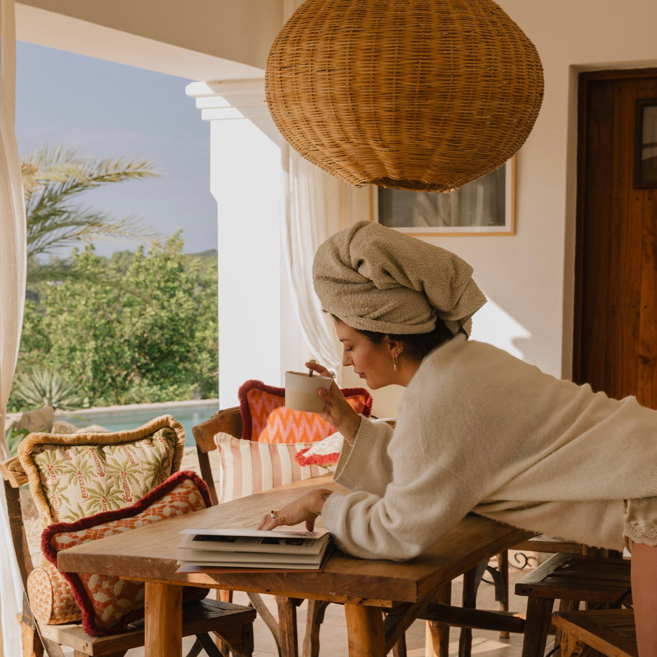 Cushion Rosita Orange & Pink