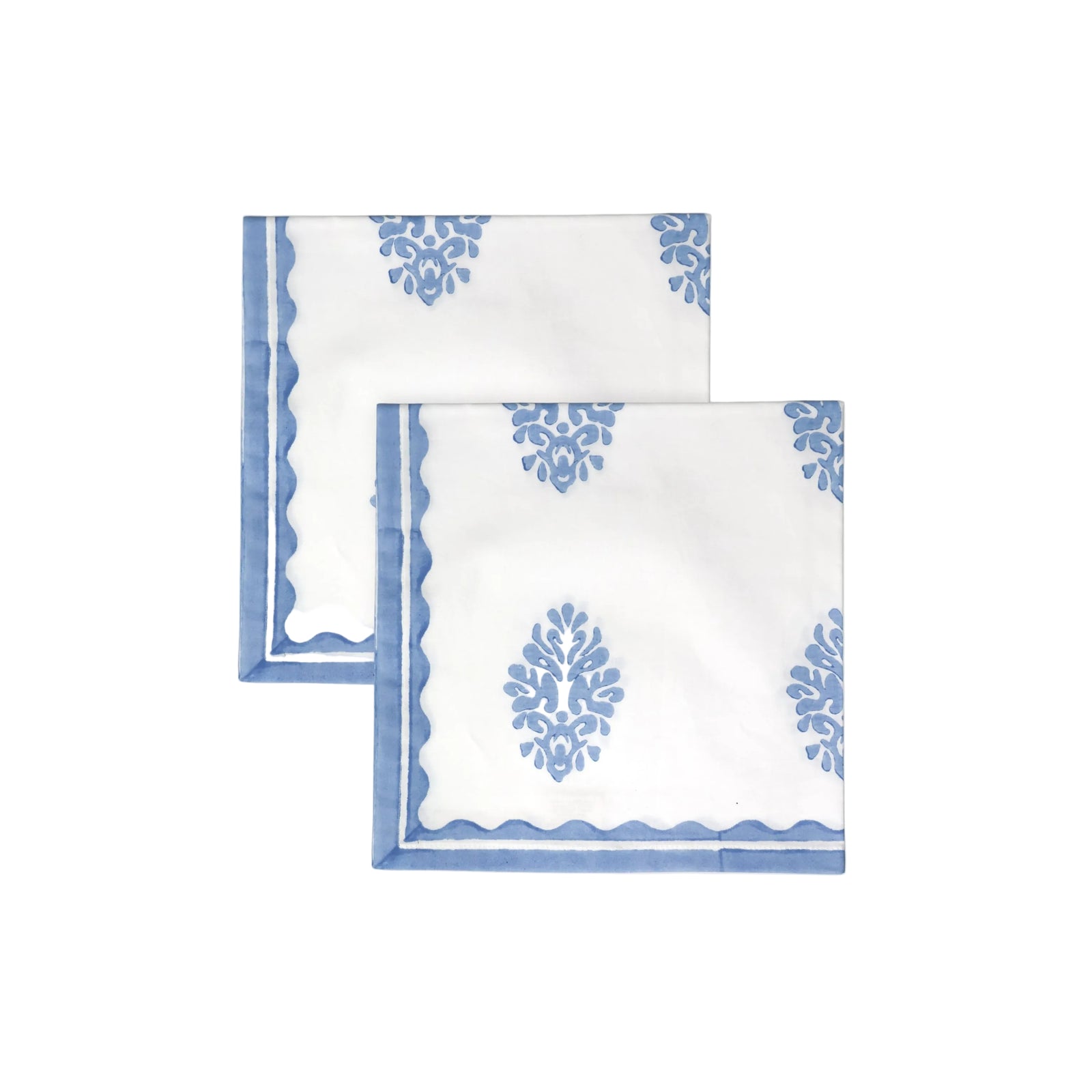 Nila - Pure Cotton Table Napkin Set of 2 - Pastel Blue
