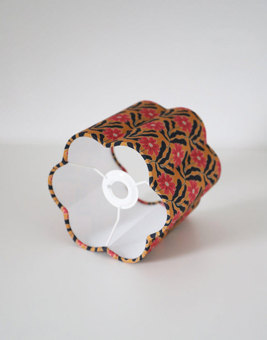 Flora Flower-Shaped Lampshade in ‘Goa Flowers’ Print