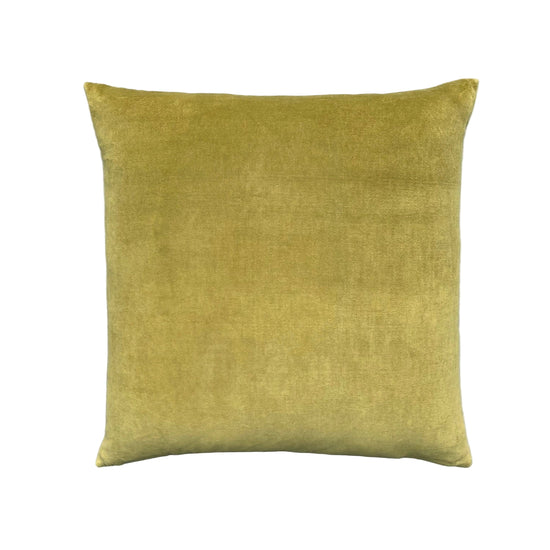 The Velvet And Linen Cushion Moss Green