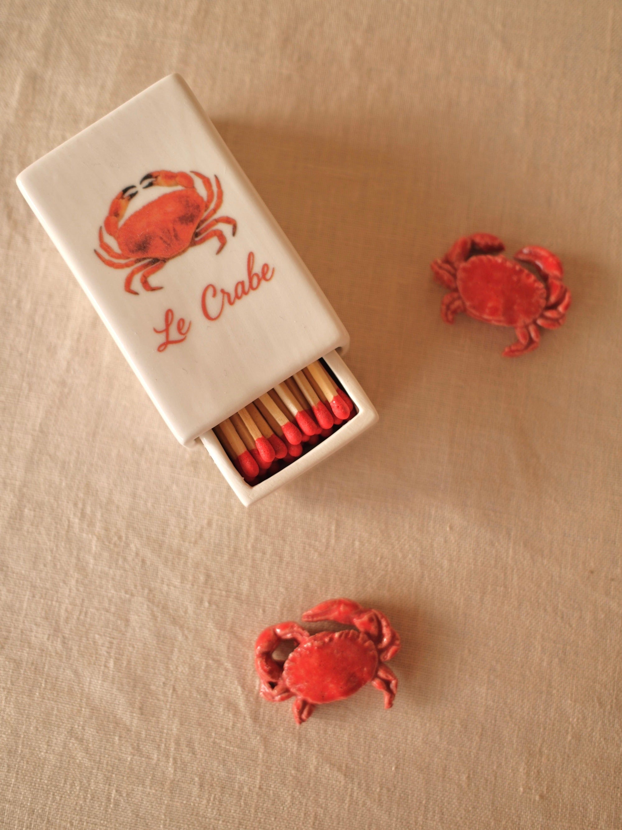 ‘Le Crabe’ Ceramic Matchbox