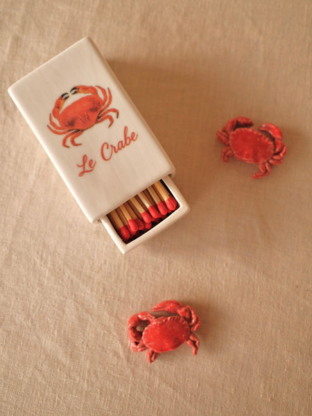 ‘Le Crabe’ Ceramic Matchbox