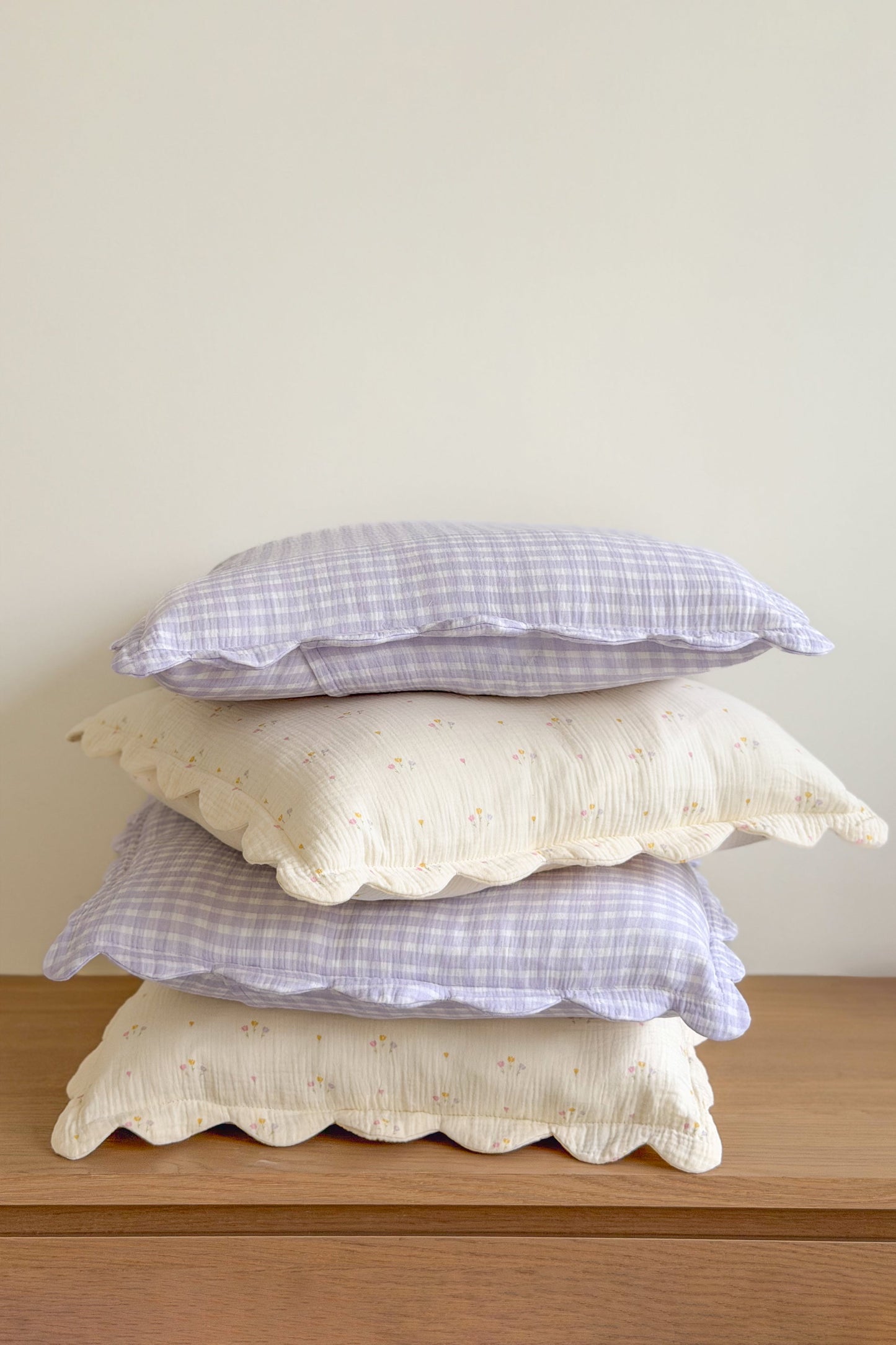 Soft Petal Cushion Covers (Set of 2) – Lilac