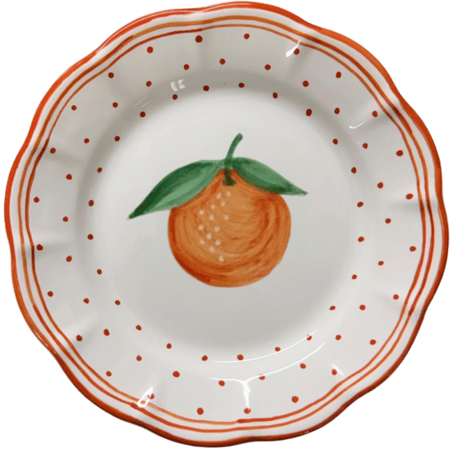 Plumetis Plate Fruit Orange - 16cm