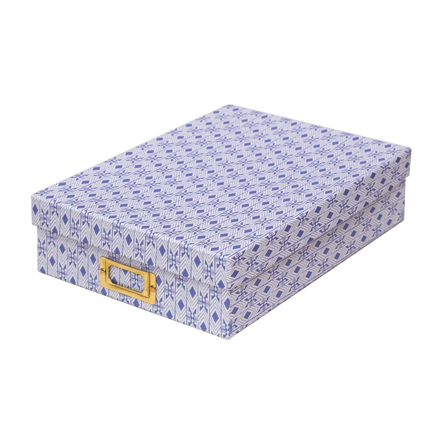 Tijan Violette Blue Lidded Portfolio Box