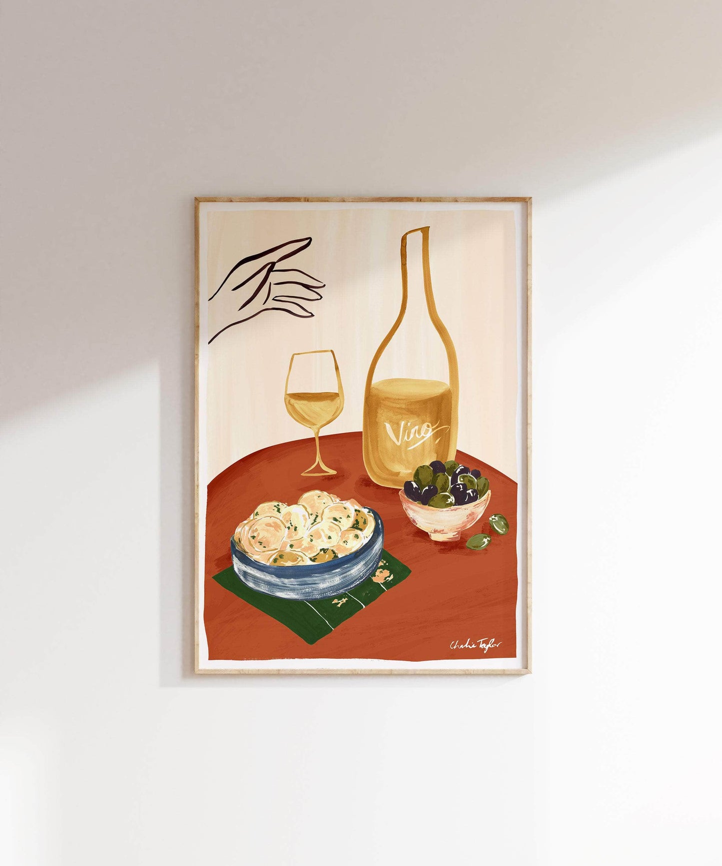 'Wine and Crisps' Print
