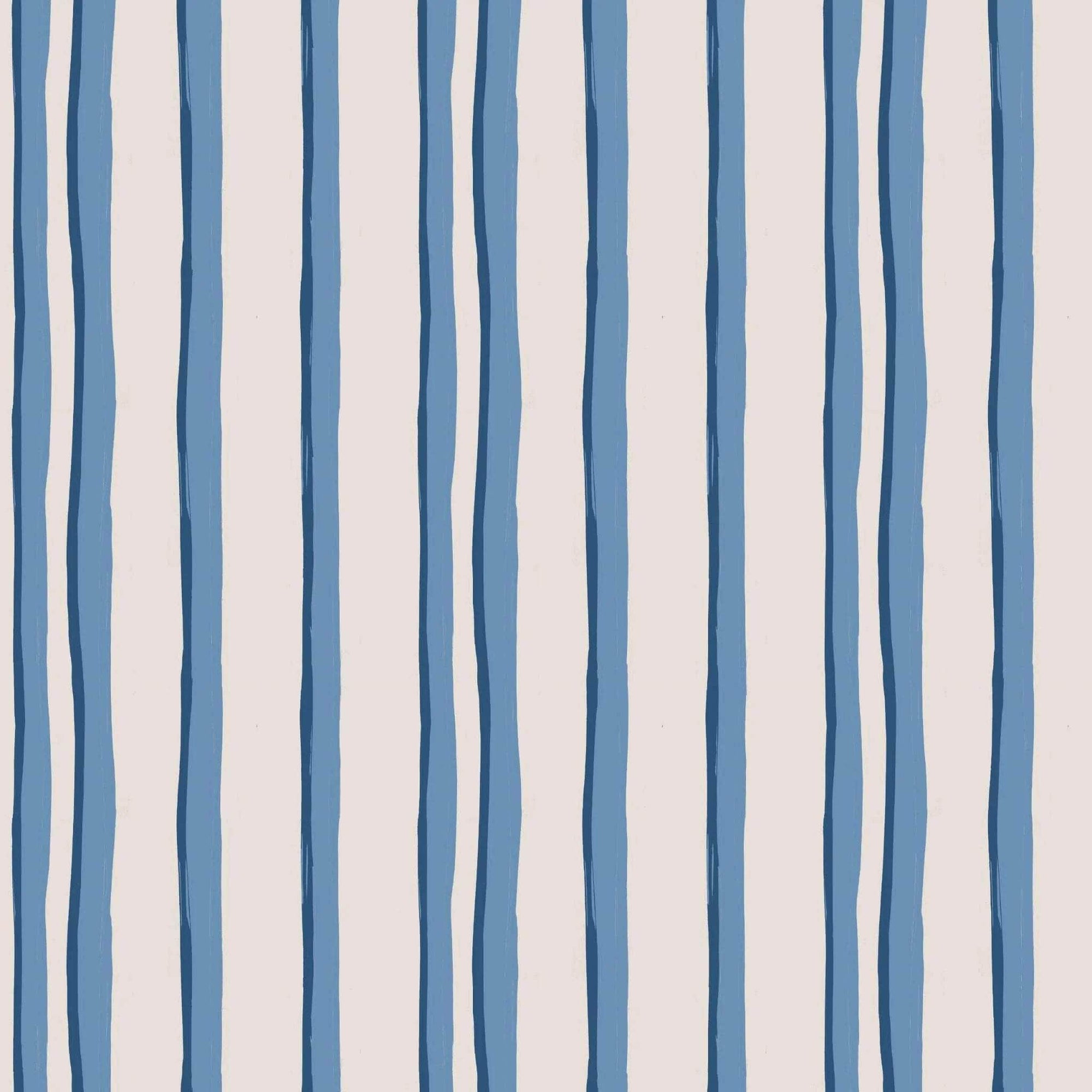 Somerset Stripes Fabric - Blue
