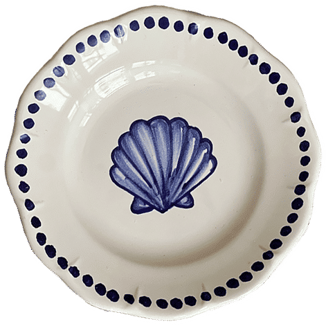 Estate Blue Shell Plate 20cm