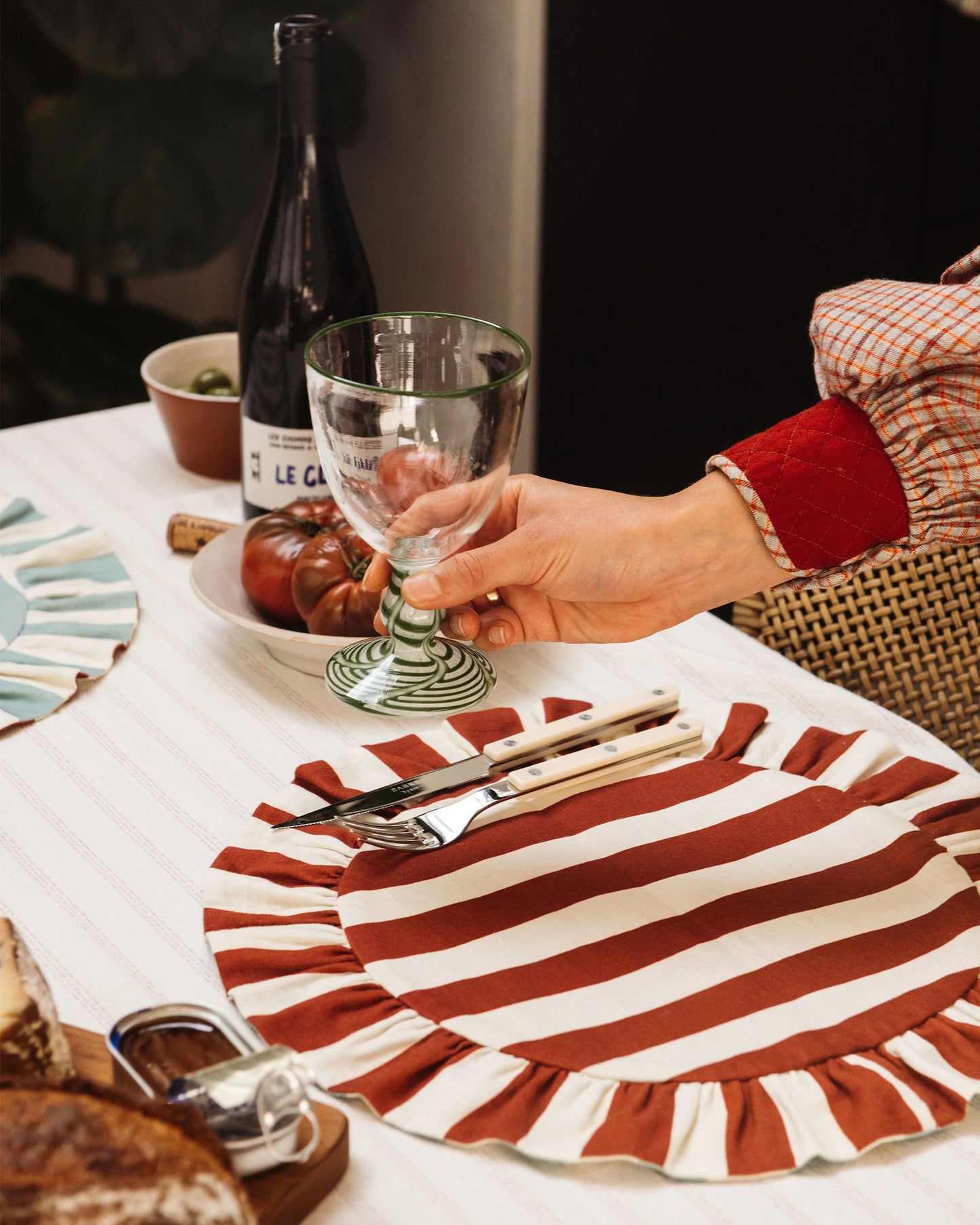 Wobbly Stripe Reversible Placemat