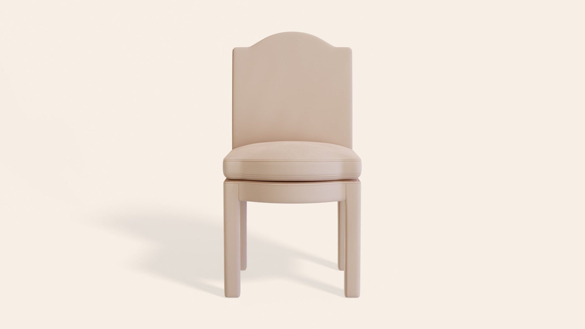 Pair of Leo Dining Chairs, Rose Linen-