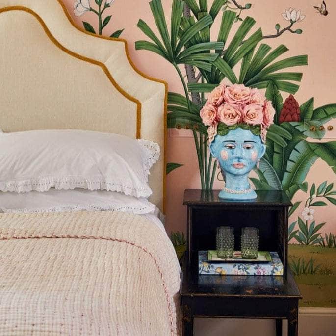 Testa Di Moro Head - Turquoise Vase