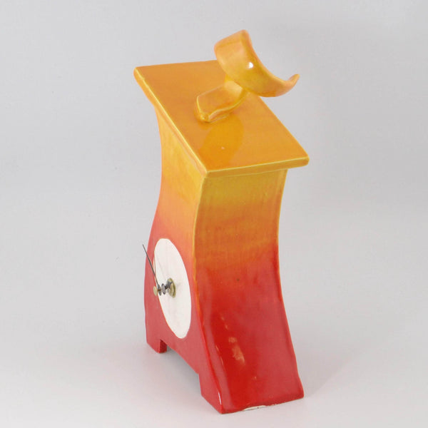 Ceramic Mantel Clock - Graduated Colour