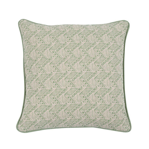 Thatch Small Cushion in Forest Green