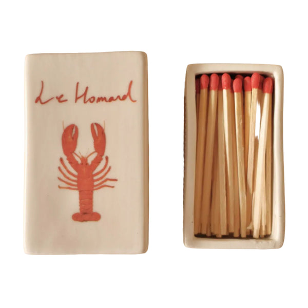 ‘Le Homard’ Ceramic Matchbox
