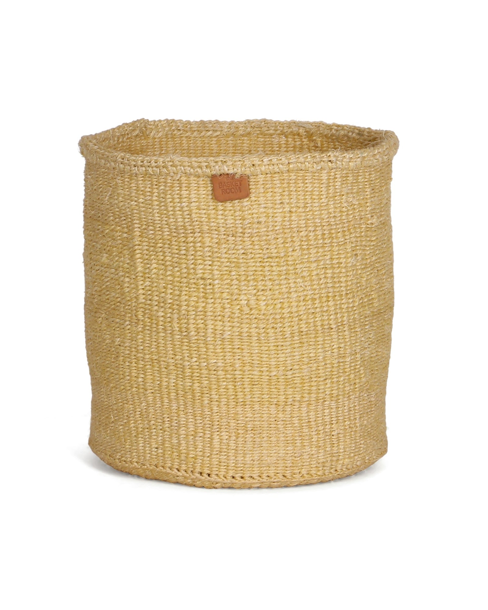 TITO: Butter Yellow Round Sisal Basket