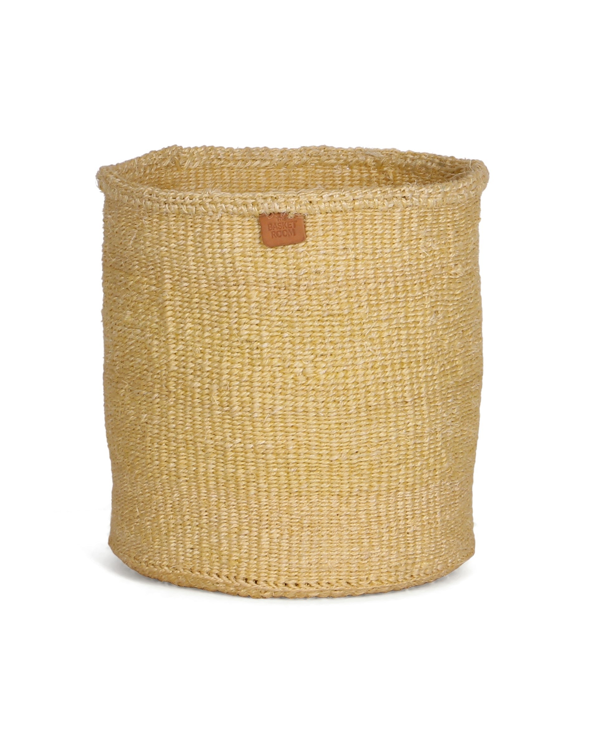 TITO: Butter Yellow Round Sisal Basket