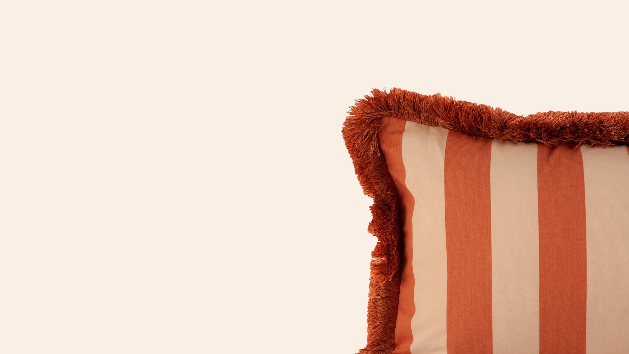 Sonia Stripe Cushion, Ginger