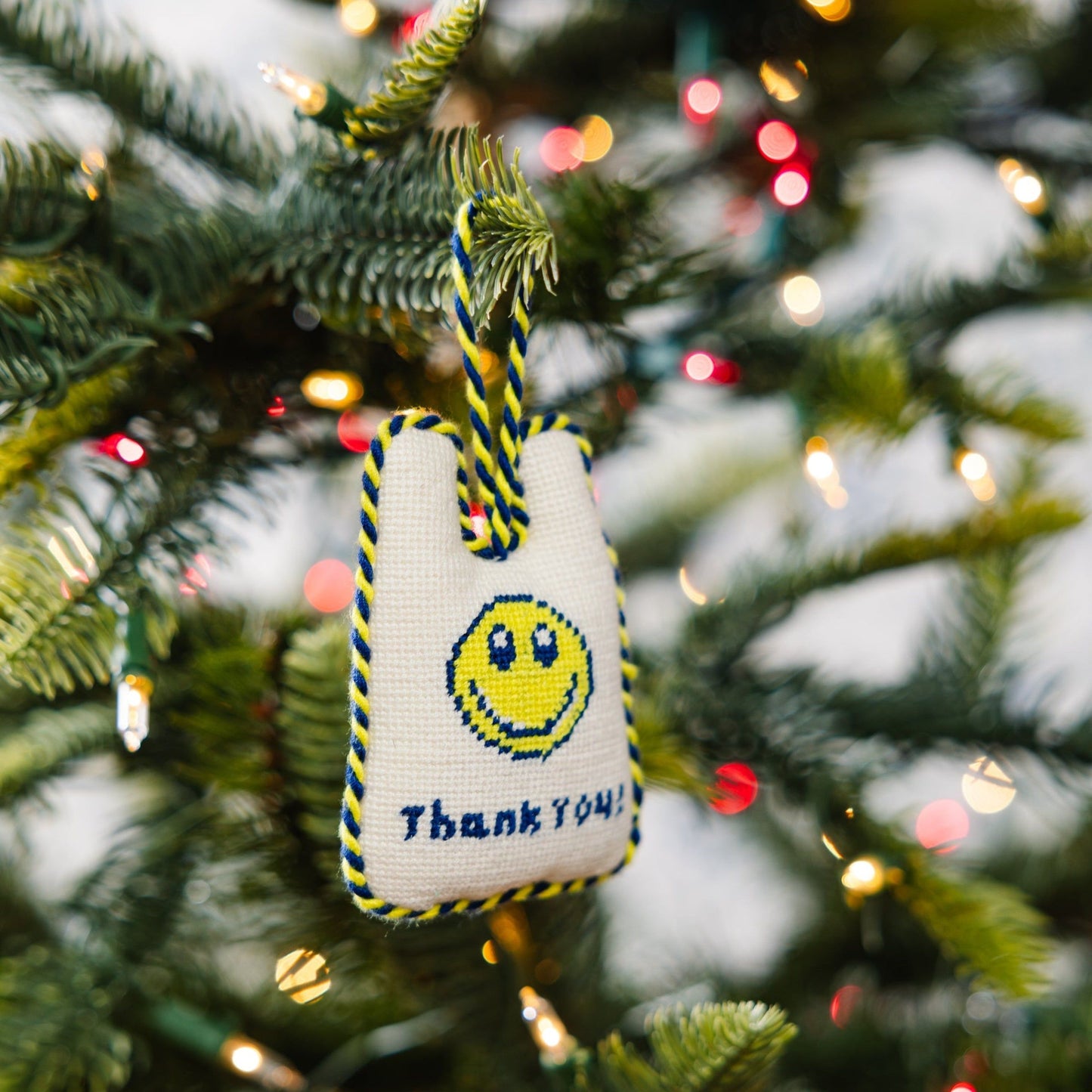 Needlepoint Icon Ornament - Takeaway Bag