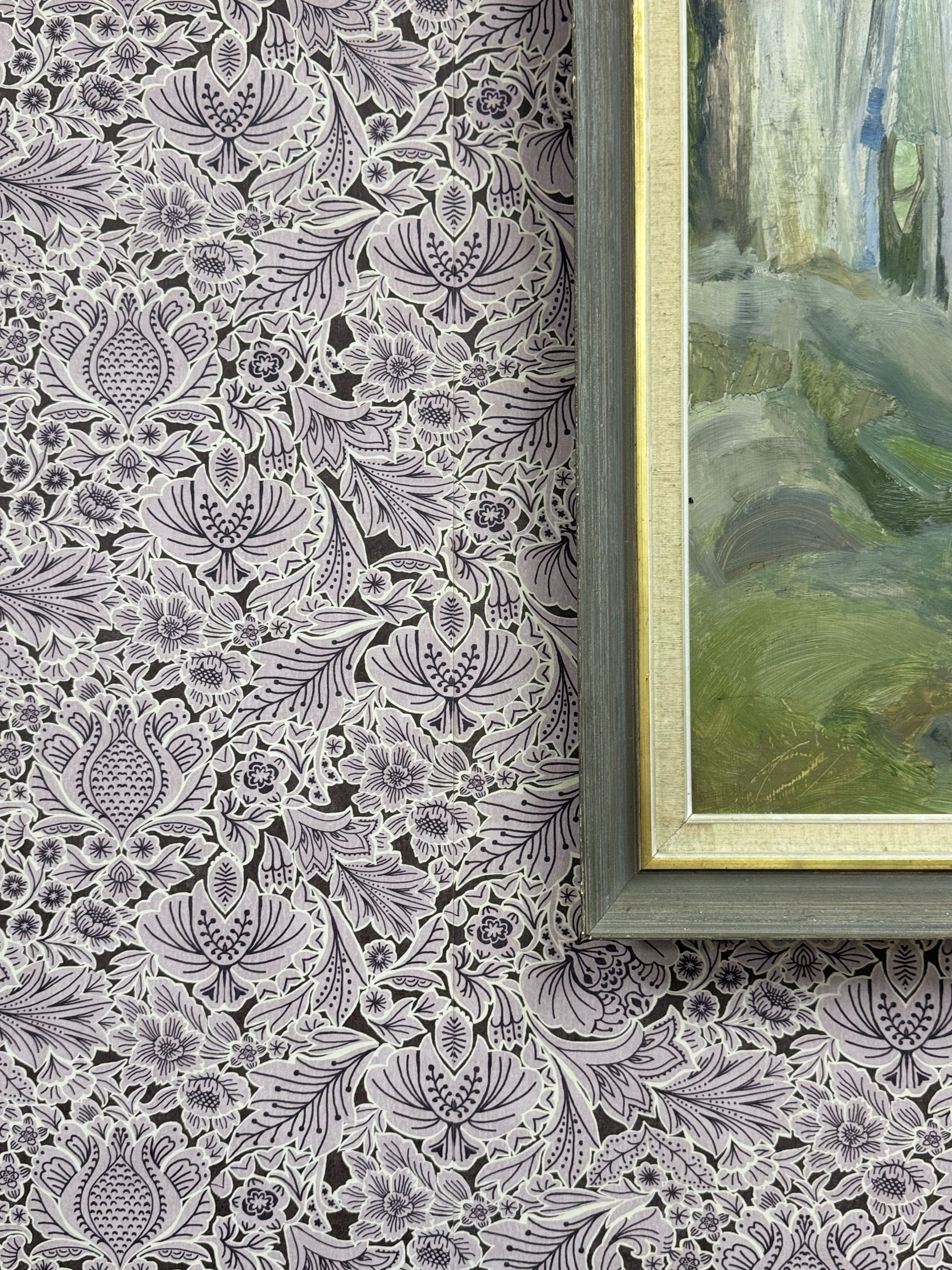 Folk Floral - Lilac (Wallpaper)