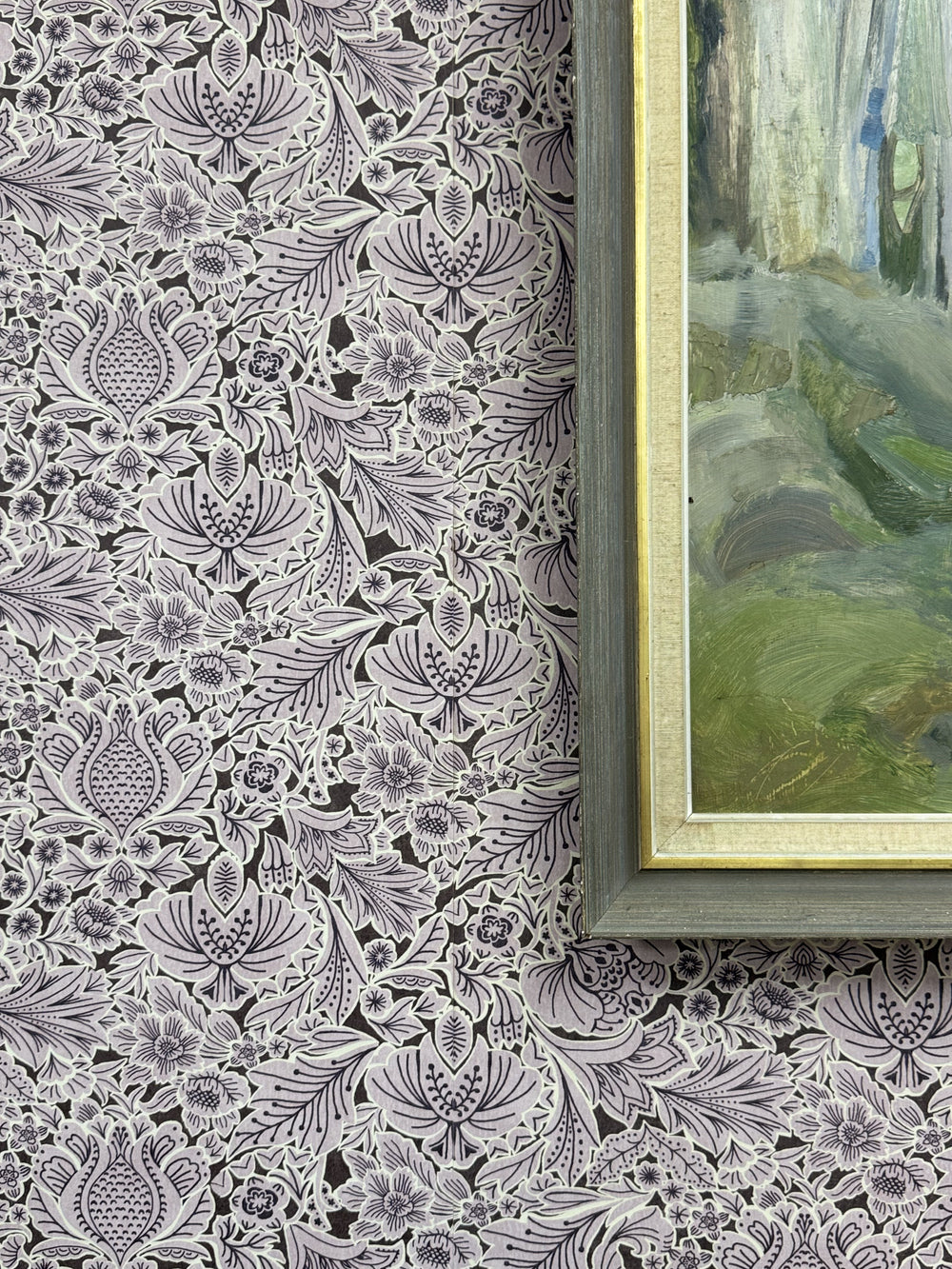 Folk Floral - Lilac (Wallpaper)