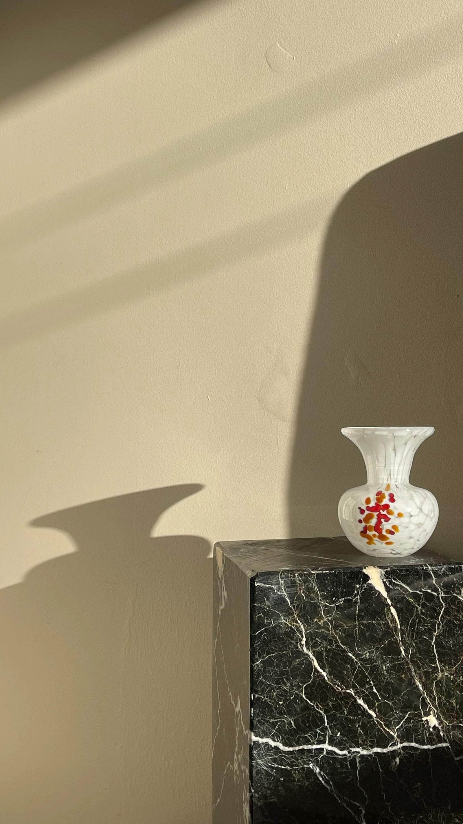 White Tortoisehell Vase