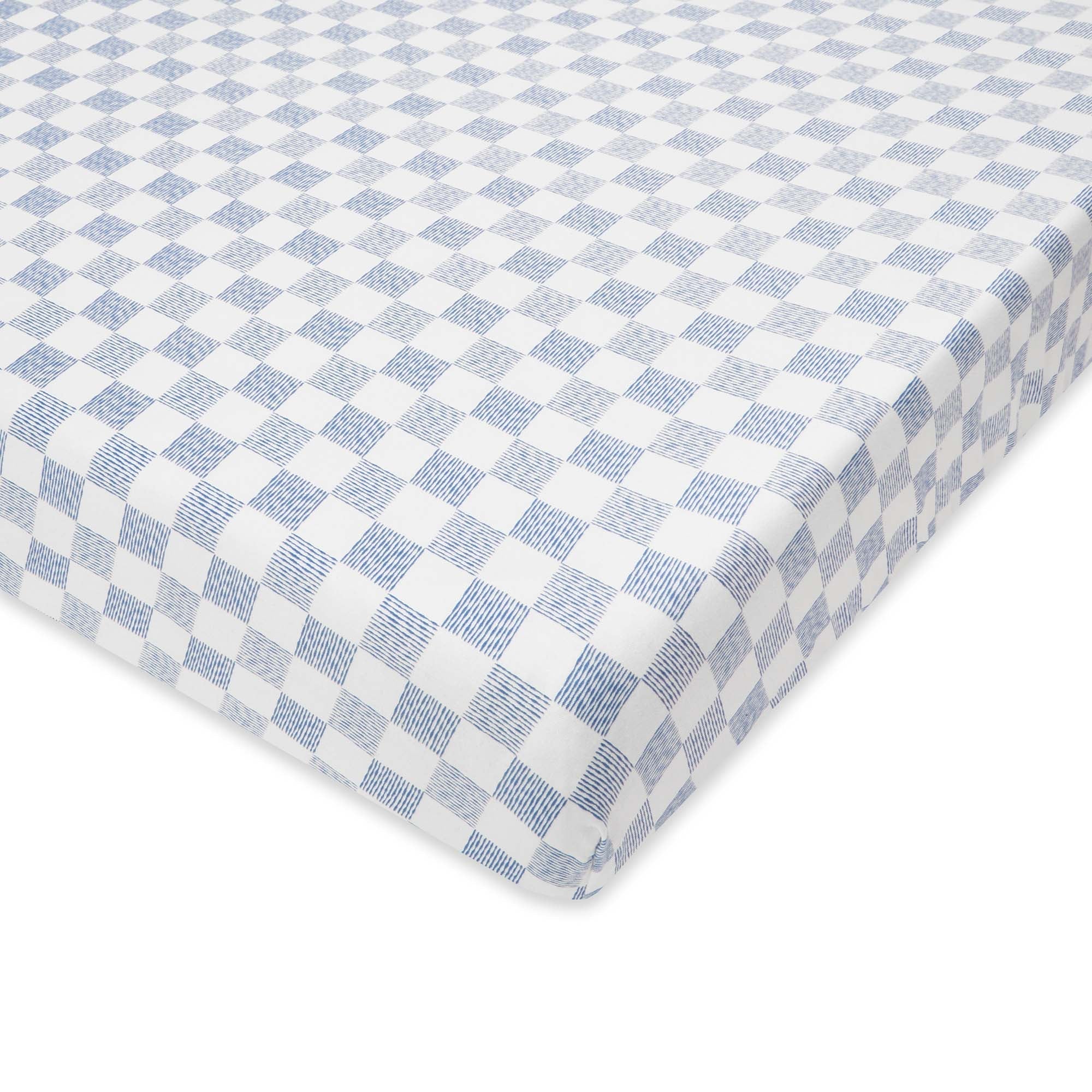 Cotbed Fitted Sheet - Waves