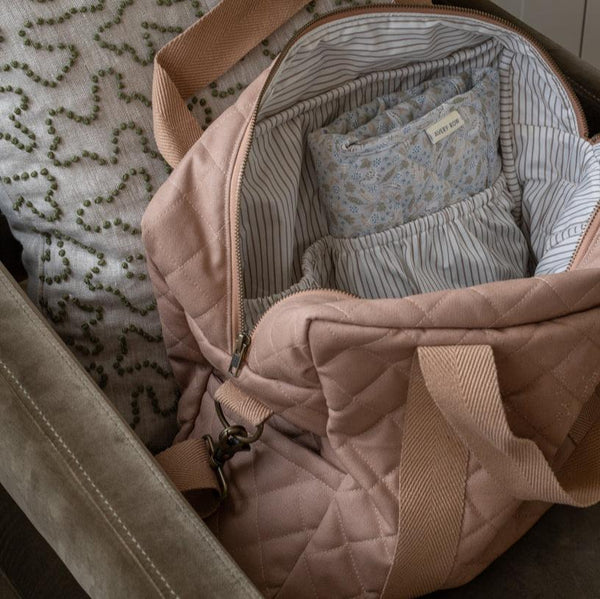 Baby Changing Bag - Latte (With Pram Clips)
