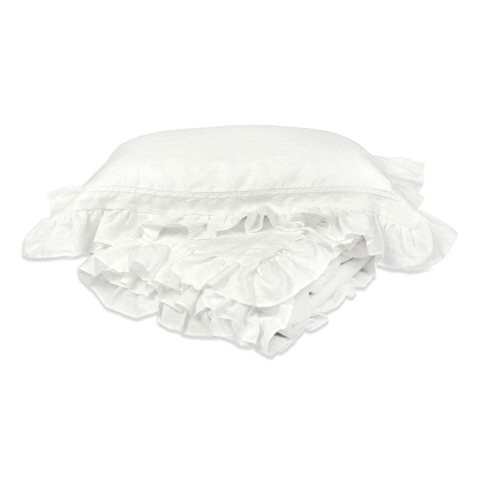Ruffle Child's Size Duvet Cover and Pillowcase Set