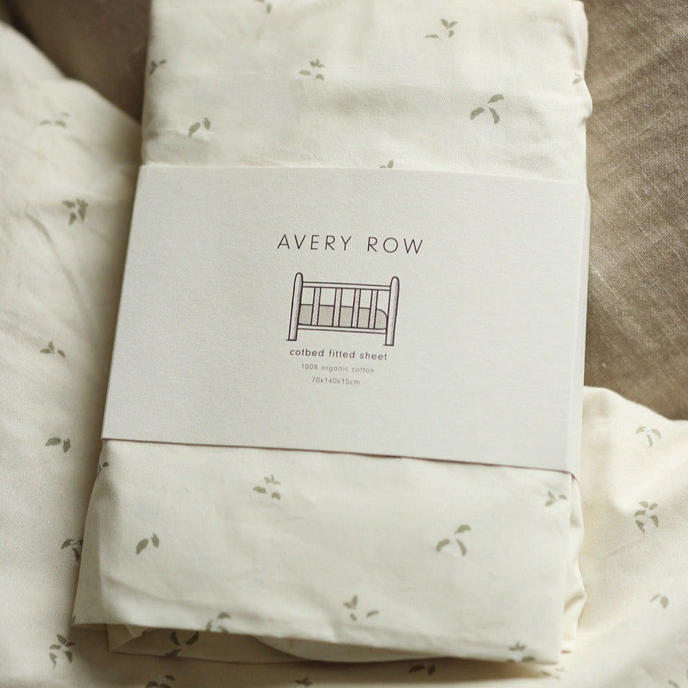 Cotbed Fitted Sheet - Nettle Scatter