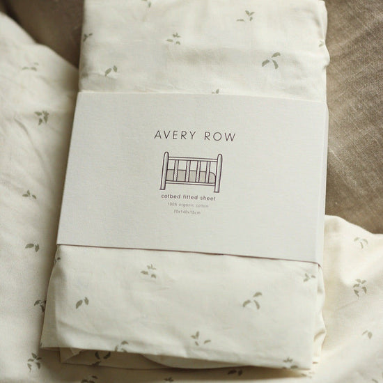 Cotbed Fitted Sheet - Nettle Scatter