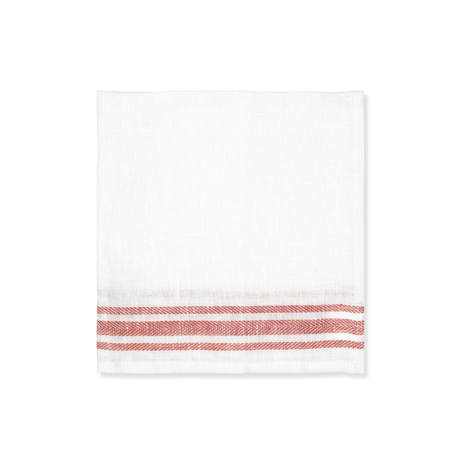 Set of 6 French Red Stripe Napkins