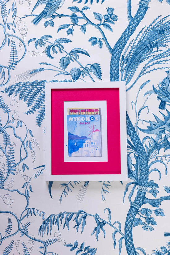 Mykonos Matchbook Print