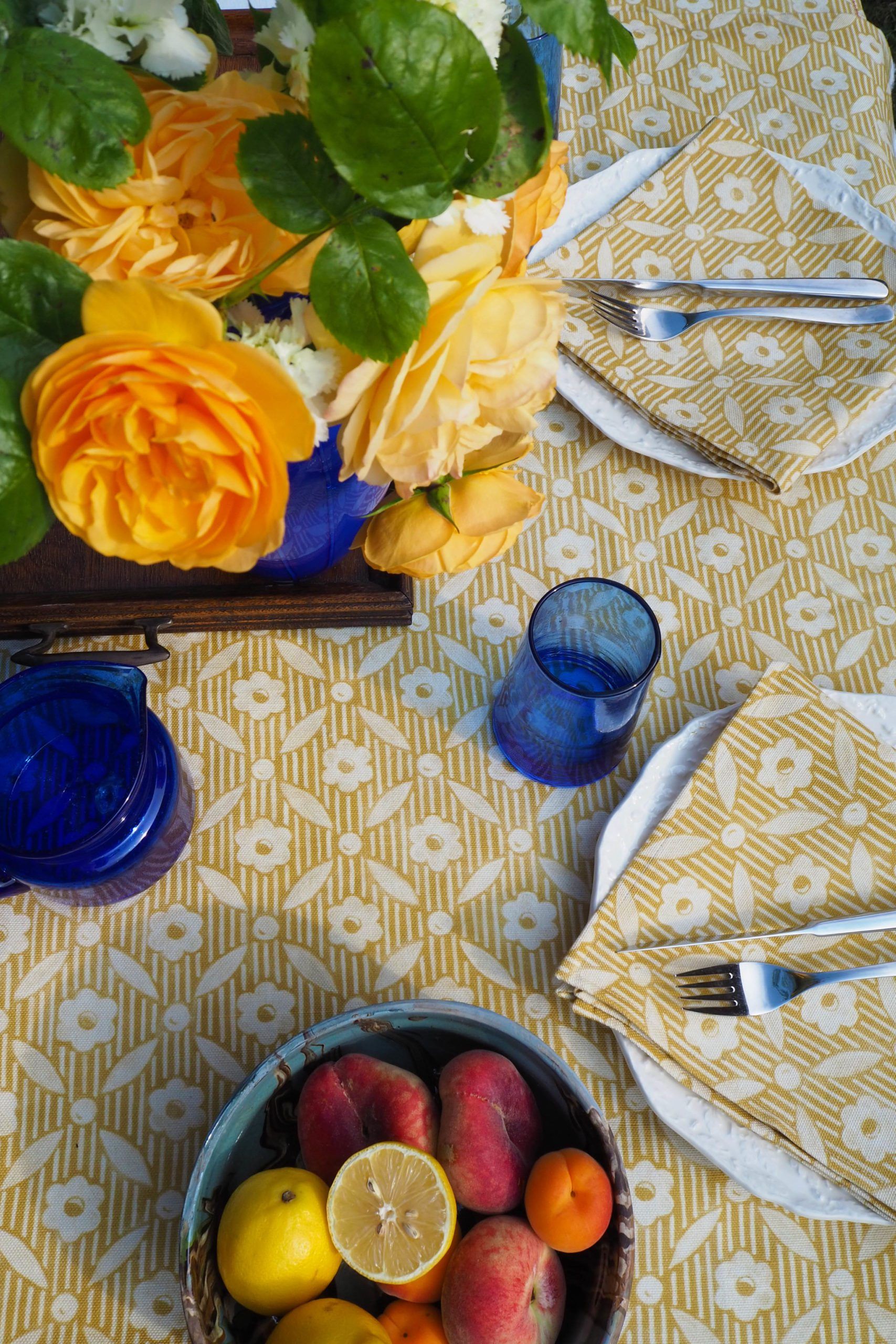 Mattea Gold Tablecloth
